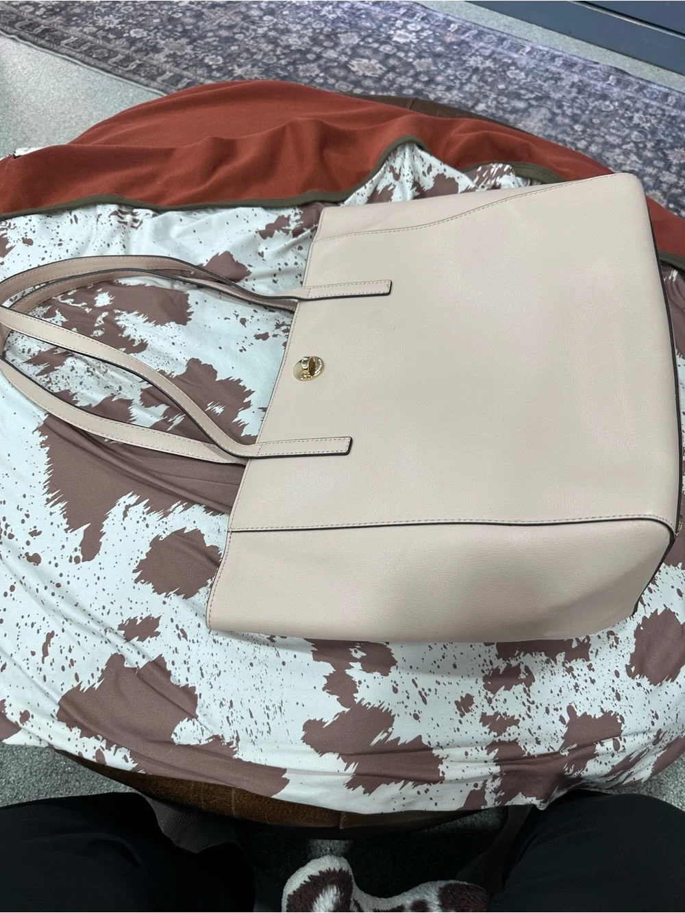 Michael Kors Rivington Large Saffiano Leather Tote Soft Pink